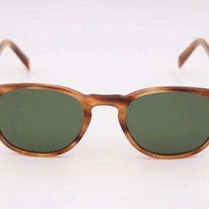 Warby Parker Downing  M English Oak Round Sunglasses 48-21-140